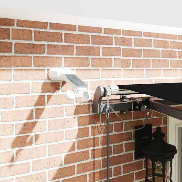 vidaXL Țesătură pentru copertină cu Negru 400 &times; 350 cm Poliester