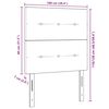 vidaXL Tăblie cap cu headboard Gri deschis 100 cm Piele artificială