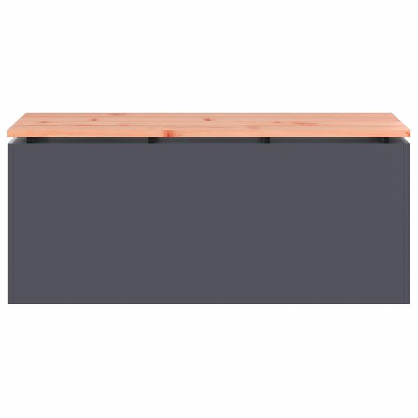 vidaXL Bancă de grădină Antracit 100 x 40 x 43 cm Oțel