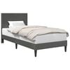 vidaXL Cadru de pat Gri &icirc;nchis 80 x 200 cm Țesătură din corduroy