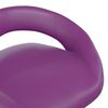 vidaXL Scaune de bucătărie pivotante, 2 buc, violet, piele ecologică
