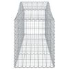 vidaXL Coșuri gabion arcuite 11 buc, 200x50x60/80 cm, fier galvanizat