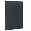 vidaXL Jaluzele venetiene cu perdele Negru 220 x 155 cm Aluminiu
