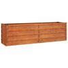 vidaXL Strat &icirc;nălțat de grădină, ruginiu, 160x40x45 cm, oțel corten