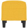 vidaXL Bancă, galben deschis, 70x35x41 cm, textil
