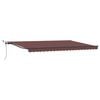 vidaXL Copertină retractabilă Maro 500 &times; 300 cm Poliester