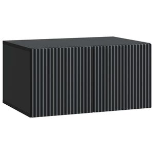 vidaXL Oglindă TV montată pe perete Pe perete Negru 59,5 x 41 x 30 cm