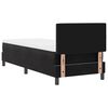 vidaXL Pat cu arcuri cu saltea cu headboard Negru 80 x 200 cm Catifea