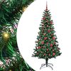 vidaXL Pom de Crăciun artificial pre-iluminat cu 150 LED Verde 150 cm