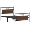 vidaXL Cadru pat fără saltea stejar maro 100x200 cm lemn prelucrat