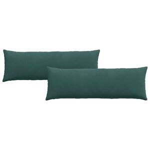 vidaXL Perne pentru canapea 2 pcs Verde &icirc;nchis 120 x 40 cm