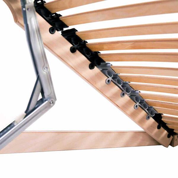 vidaXL Bază cu lamele Maro 70 x 190 cm Lemn de fag masiv