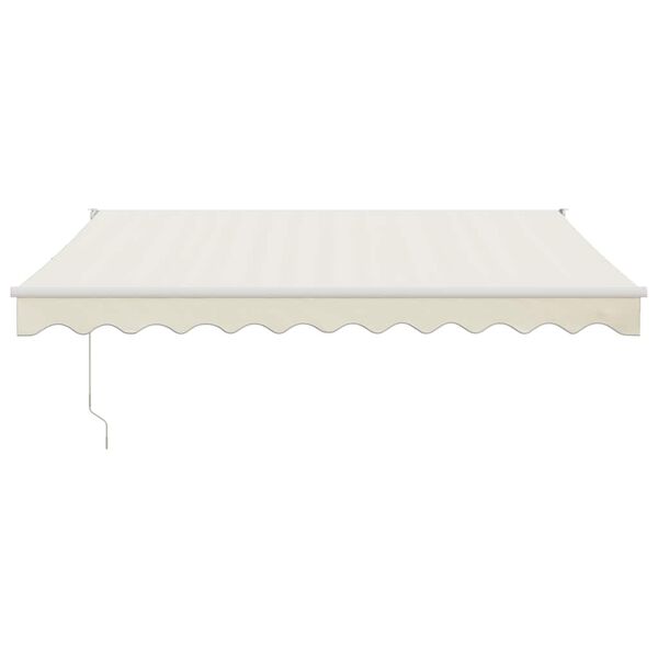vidaXL Copertină retractabilă automată, crem, 3x2,5 m