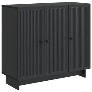 vidaXL Bufet Negru 89 x 34,5 x 80 cm Lemn prelucrat