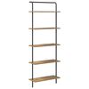 vidaXL Raft pentru cărți 5 niveluri 60 x 24 x 168 cm Lemn prelucrat