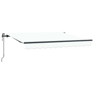 vidaXL Cortina Retractabilă Alb 250 x 200 cm țesătură