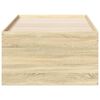 vidaXL Pat de zi cu sertare fără saltea, stejar sonoma, 75x190 cm