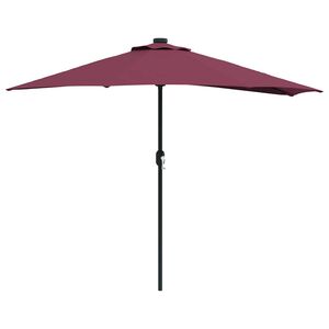 vidaXL Parasol de Grădină Roșu Bordeaux 294 x 150 x 224 cm