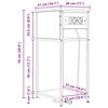 vidaXL Dulap de noapte Stejar fumuriu 41 x 28 x 76 cm Lemn compozit