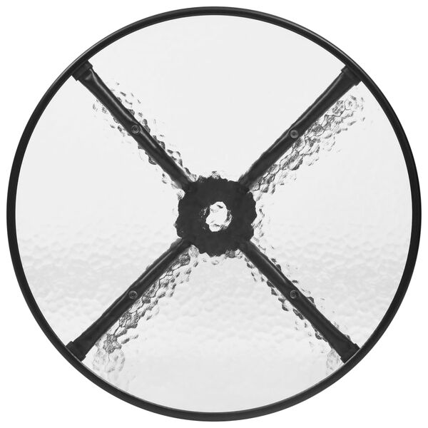 vidaXL Set mobilier de grădină, 5 piese, negru