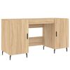 vidaXL Birou, stejar sonoma, 140x50x75 cm, lemn compozit