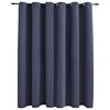 vidaXL Draperie opacă cu inele metalice, antracit, 290 x 245 cm
