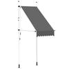 vidaXL Copertină retractabilă manual, antracit, 100 cm