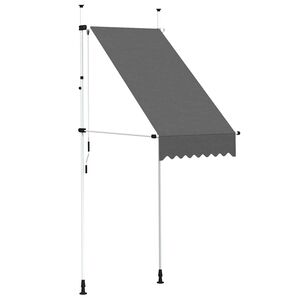vidaXL Copertină retractabilă manual, antracit, 100 cm