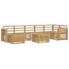 vidaXL Set de canapele de exterior 8 buc. Alb Lemn Solid de Acacia