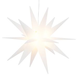 vidaXL Lumină de Crăciun cu LED, alb, 57 cm, pliabil