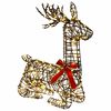 vidaXL Cerb de Crăciun 3D LOVIISA 140 LED-uri Alb cald 55 x 22 x 63 cm