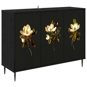 vidaXL Bufet BREMEN Stejar Negru 102 x 33 x 76 cm Lemn prelucrat