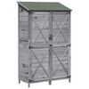 vidaXL Sălaș de grădină Gri 106 x 56 x 176,5 cm Lemn prelucrat