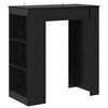 vidaXL Masă de bar 95 x 47 x 103,5 cm Lemn prelucrat Stejar Negru
