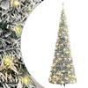vidaXL Brad de Crăciun artificial pop-up cu zăpadă, 200 LED-uri 210 cm