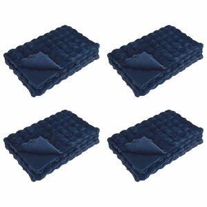 vidaXL Pătură antiderapantă din sintetică de iepure Olite 4 buc.