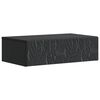 vidaXL Masă laterală montată pe perete Negru 59 x 34,5 x 17 cm