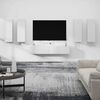 vidaXL Set dulap TV, 6 piese, alb, lemn prelucrat