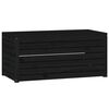 vidaXL Ladă depozitare grădină, negru, 101x50,5x46,5cm, lemn masiv pin