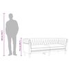 vidaXL Canapea Chesterfield cu 3 locuri, albastru, material textil
