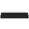 vidaXL Cadru de pat cu saltea cu saltea 2 pcs Negru PVC
