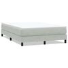 vidaXL Pat cu arcuri fără saltea gri deschis 160x220 cm catifea