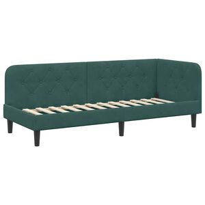 vidaXL Cadru de pat colțar Verde &icirc;nchis 80 x 200 cm Catifea