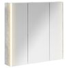 vidaXL Dulap cu oglindă pentru baie Gri din beton 73.5 x 15.5 x 70 cm