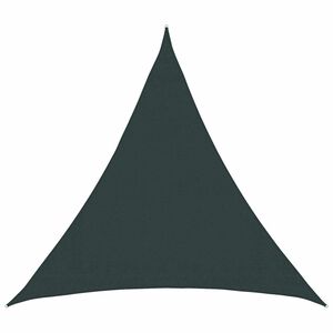 vidaXL P&acirc;nză de umbră 2 x 2 x 2 m HDPE Triunghiular Verde &icirc;nchis
