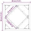vidaXL Jardinieră Argintiu 30 x 30 x 30 cm Oțel Galvanizat