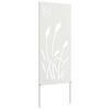 vidaXL Ecran de intimitate pentru grădină Traforaj Alb 50 x 140 cm