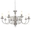 vidaXL Candelabru, argintiu, 8 becuri E14