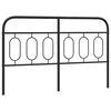 vidaXL Tăblie de pat de schimb metalică, negru, 137 cm