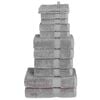 vidaXL Set de prosoape premium SOLUND, 12 piese, gri, 600 g/m&sup2;